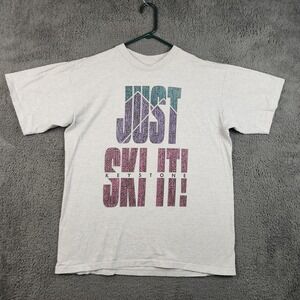 Vintage Keystone Colorado‎ Shirt Men's Large 90's Ski Outdoor USA Single Stitch